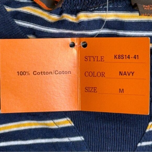 Vintage NWT Yves Saint Laurent Sportswear Striped Long Sleeve Shirt - Picture 11 of 11